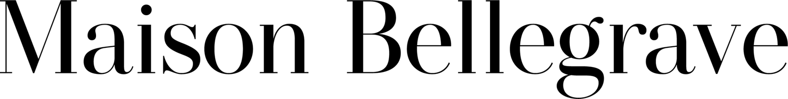Typographie Maison Bellegrave