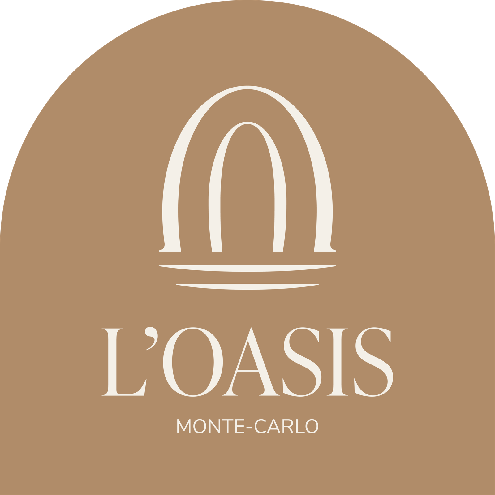 Logo L'Oasis, version beige